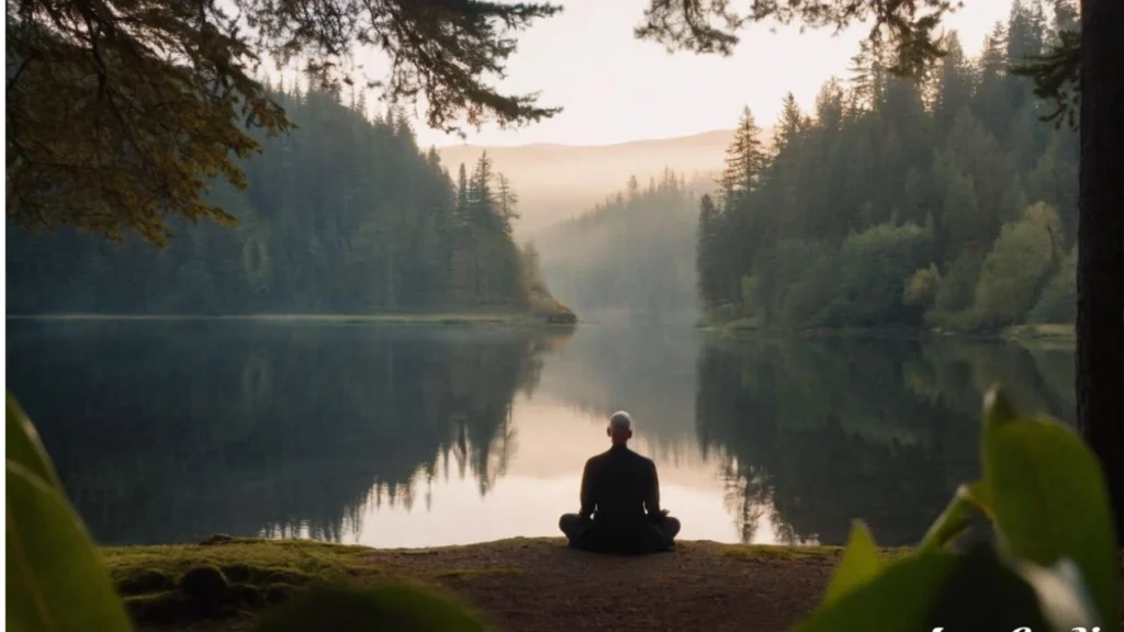 man on a lake - Spiritual Meanings of a Deer in Your Path