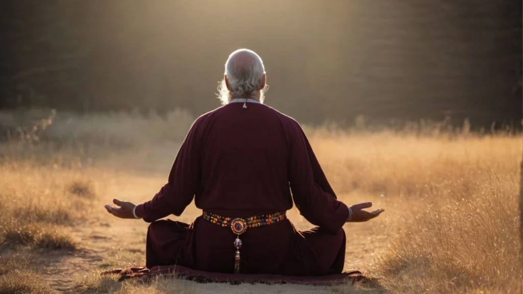 man meditating - Spiritual Meanings of a Deer in Your Path