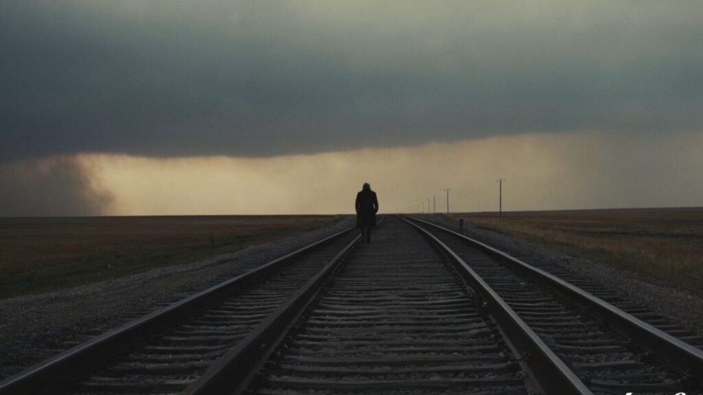 man on a railway track - Spiritual Meanings of a Lazy Eye