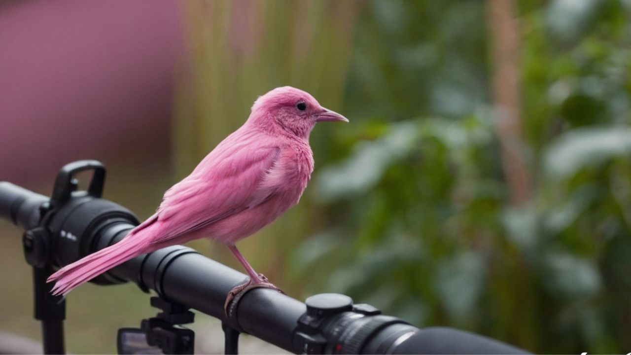 a pink bird in a part - Pink Bird Spiritual Meaning