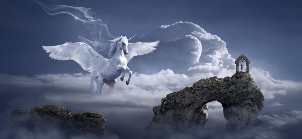 a flying horse - spiritual awakening signs